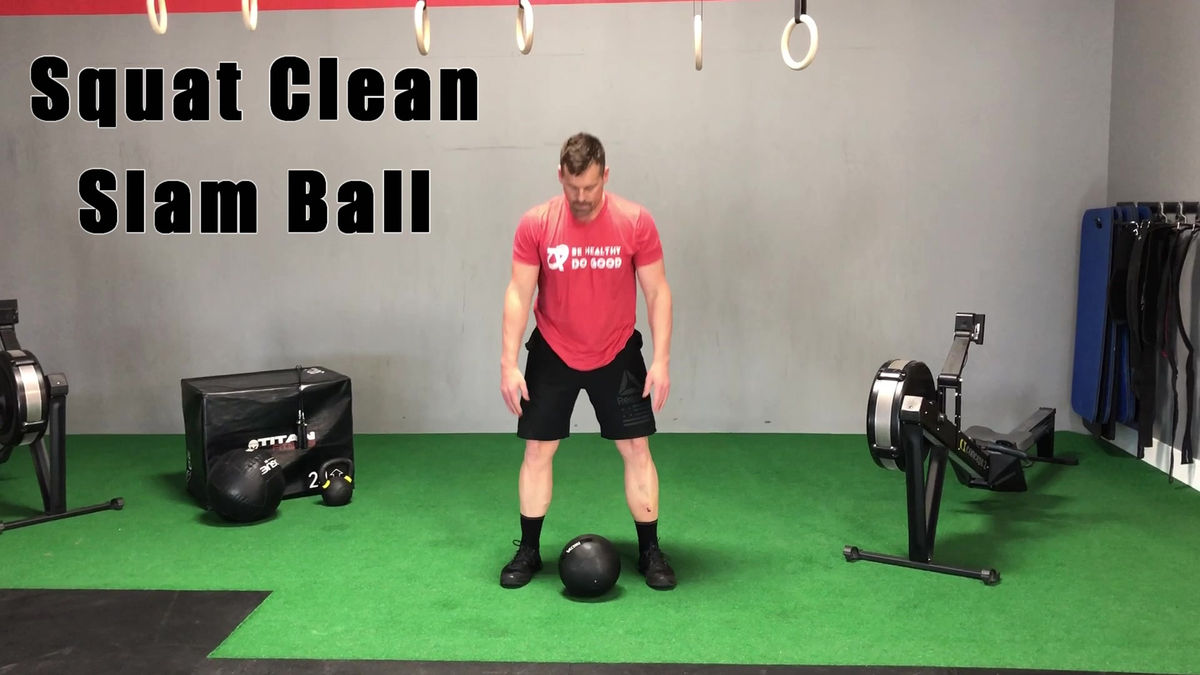 T28 Squat Clean Slam Ball